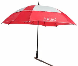 Jucad Windproof With Pin Paraguas Red/Silver