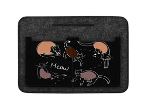 Bertoni Unisex's Felt Bag Organiser Cat Game