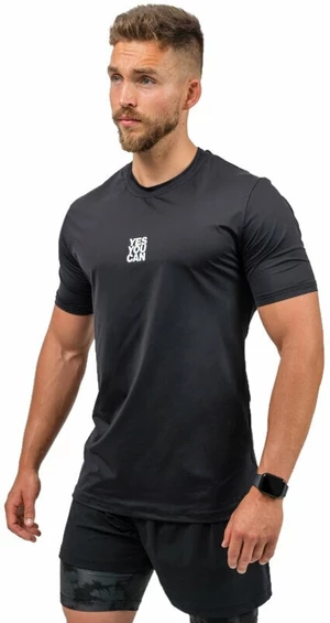 Nebbia Short-Sleeve Sports T-Shirt Resistance Black M Tricouri de fitness