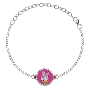 Disney Půvabný stříbrný náramek Daisy Duck BS00021SRPL-5