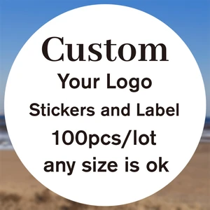 100pcs 3cm 4cm 5cm 6cm 7cm Custom Sticker And Customized Logo/Wedding Stickers/Design Your Own Stickers/Personalized Stickers