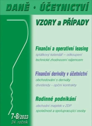 DÚVaP 7-8/2023 Rodinné podnikání, Leasing, Deriváty