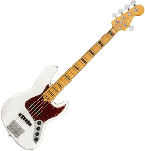 Fender American Ultra Jazz Bass V MN Arctic Pearl Bas cu 5 corzi