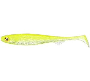 Fox rage gumová nástraha slick shads ultra uv chartreuse ayu - 11 cm