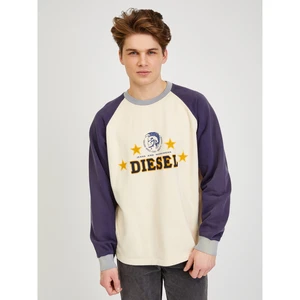 Blue-Yellow Mens Sweatshirt Diesel - Mens