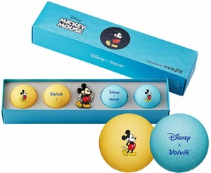 Volvik Vivid Lite Disney Characters 4 Pack Golf Balls Mickey Mouse Golfové lopty