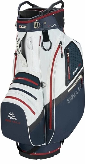 Big Max Dri Lite V-4 Cart Bag Blueberry/White/Merlot Sac de golf pentru cărucior