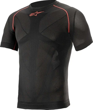 Alpinestars Ride Tech V2 Top Short Sleeve Summer Black Red XS/S Moto abbigliamento termico