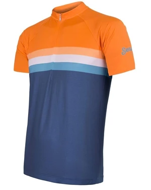 Men's Jersey Sensor Cyklo Summer Stripe Blue/Orange