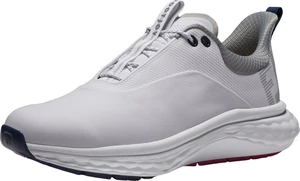 Footjoy Quantum Mens Golf Shoes White/Blue/Pink 45 Calzado de golf para hombres