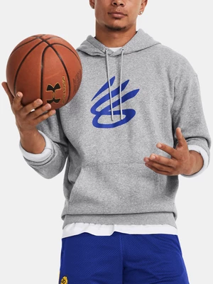 Under Armour Mikina Curry Splash Hoodie-GRY - Pánské