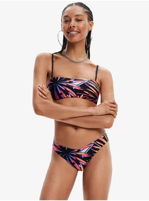 Black Womens Patterned Swimwear Bottoms Desigual Playa I - Women