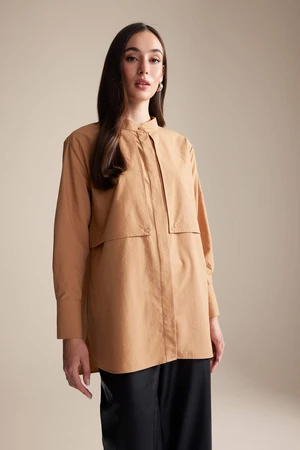 DEFACTO Relax Fit Poplin Long Sleeve Tunic