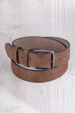 Polo Air Men's Leather Belt Line Patterned Mink Color