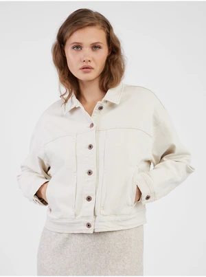 Pepe Jeans Foxy Cream Women's Denim Jacket - Women's