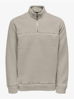 Men's Light Grey Sweatshirt ONLY & SONS Remy - Men