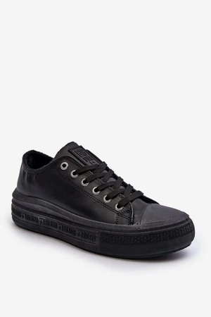 Women's Insulated Low-Top Black Big Star Sneakers