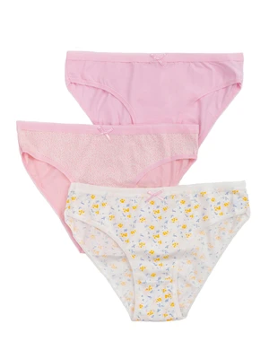 Pink Cotton Panties 3-Pack