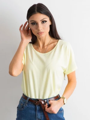 Women's T-shirt in light yellow color