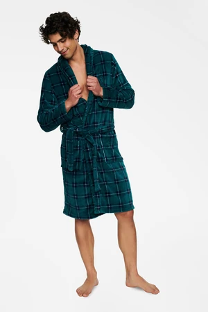 Trip 40068-77X Bathrobe Green-Navy Green-Navy