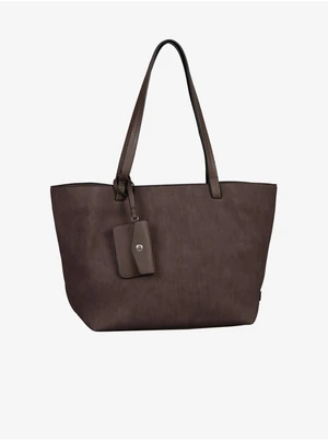 Dark Brown Women's Handbag Tom Tailor Rubiana - Women