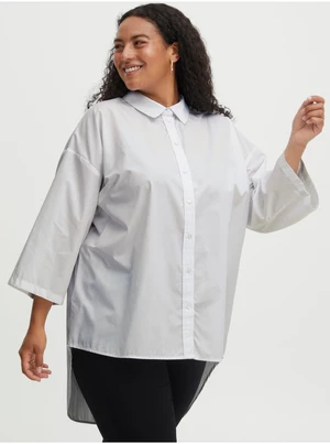 White shirt with an elongated back Fransa