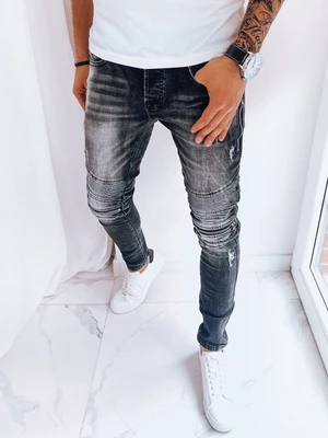 Men's Black Denim Dstreet Pants