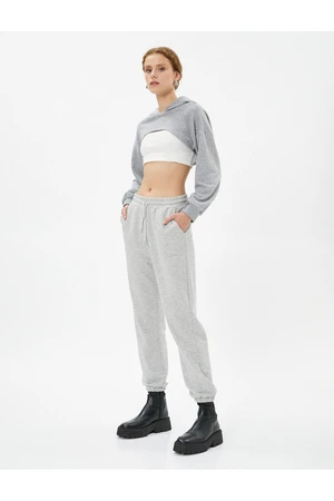 Koton Jogger Sweatpants Tie Waist Cotton Cotton