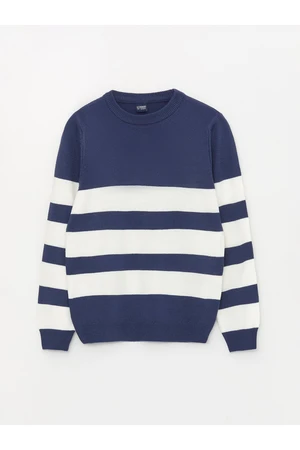 LC Waikiki Crew Neck Striped Long Sleeve Boy's Knitwear Sweater