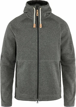 Fjällräven Övik Fleece M Dark Grey L Sweat à capuche outdoor