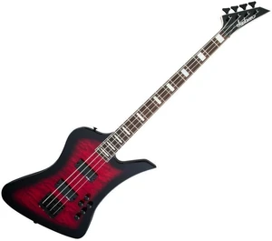 Jackson JS3 Q Kelly Bird AH Transparent Red Burst Basse électrique