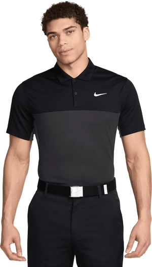 Nike Dri-Fit Victory+ Mens Black/Iron Grey/Dark Smoke Grey/White L Polo