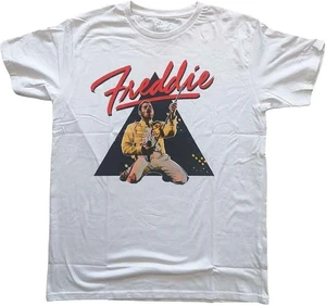 Freddie Mercury T-shirt Triangle Unisex White XL