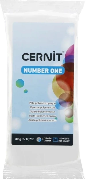 Cernit Polymer Clay N°1 Argilla polimerica White Opaque 500 g