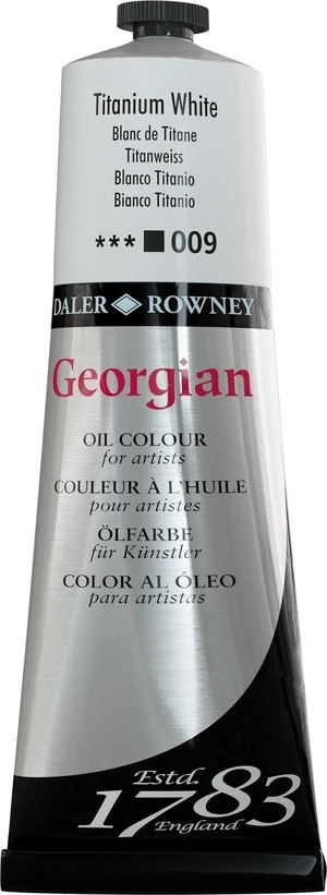 Daler Rowney Georgian Olejová farba Titanium White 225 ml 1 ks