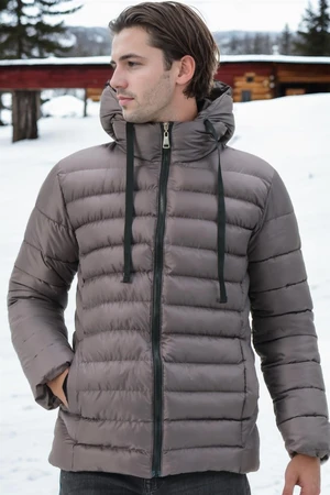 M8658 DEWBERRY MEN'S COAT-DARK ANTHRACITE