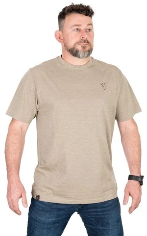 Fox Fishing Tričko Limited LW Khaki Large Print T-Shirt 3XL