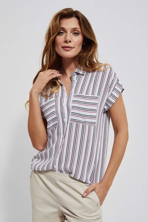 Striped viscose shirt