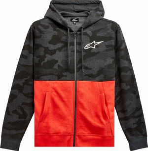 Alpinestars Camo Block Hood Charcoal Heather/Warm Red M Hanorac