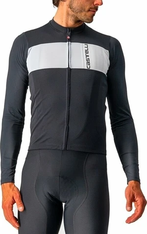 Castelli Prologo 7 Long Sleeve Dres Light Black/Silver Gray-Ivory 3XL