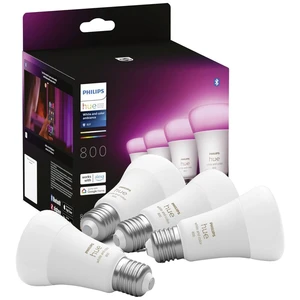 Philips Lighting Hue sada 4 LED žiaroviek 871951432840200 En.trieda 2021: F (A - G) Hue White & Col. Amb. E27 Viererpack