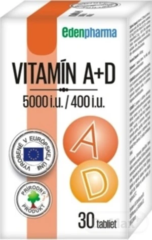 EDENPharma VITAMÍN A + D3 (5000 I.U./ 400 I.U.)