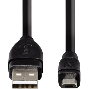 Hama #####USB-Kabel USB 2.0 #####USB-A Stecker, #####USB-Micro-B Stecker 25.00 cm čierna pozlátené kontakty