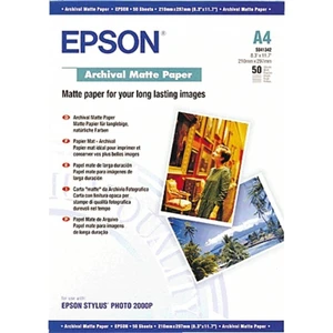 Epson Archival Matte Paper C13S041342 fotografický papier A4 192 g/m² 50 listov matný