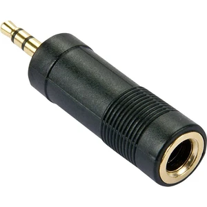 LINDY 35621  jack audio adaptér [1x jack zástrčka 3,5 mm - 1x jack zásuvka 6,35 mm] čierna