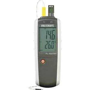 vlhkomer vzduchu (hygrometer) VOLTCRAFT PL-100TRH 0 % rF 100 % rF -200 °C +1372 °C Kalibrované podľa: bez certifikátu