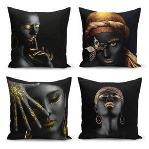 Sada 4 obliečok na vankúše Minimalist Cushion Covers Luzo, 45 x 45 cm