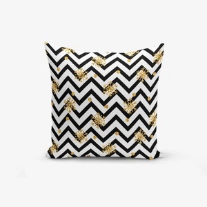 Obliečka na vankúš s prímesou bavlny Minimalist Cushion Covers Snowflake Zigzag, 45 × 45 cm