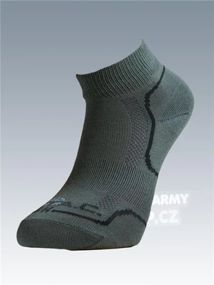 Ponožky so striebrom Batac Classic short - olív (Farba: Olive Green , Veľkosť: 7-8)