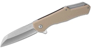 Zatvárací nôž Jarosz Wharncliffe KA-BAR® – Sivá čepeľ - Stone Wash, Tan (Farba: Tan, Varianta: Sivá čepeľ - Stone Wash)